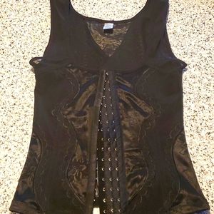 Intimates corset lace tank shaper